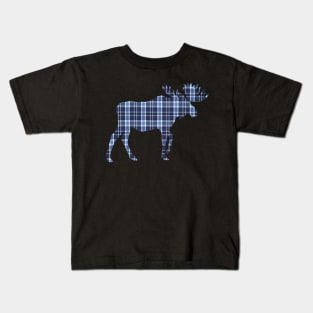 Plaid moose Kids T-Shirt